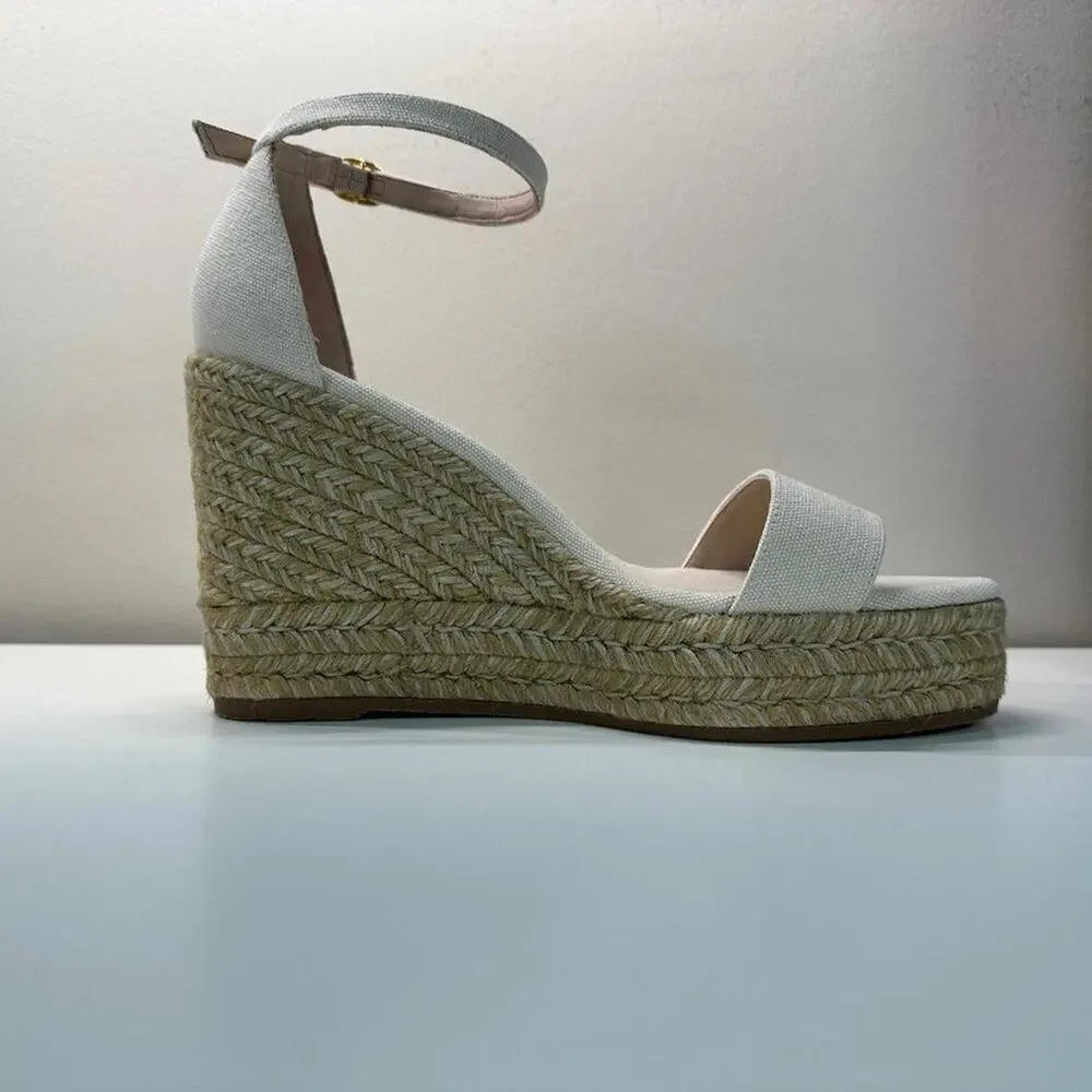 LNWB | Stuart Weitzman | Platform Sandals | Beige | Size 8.5 US